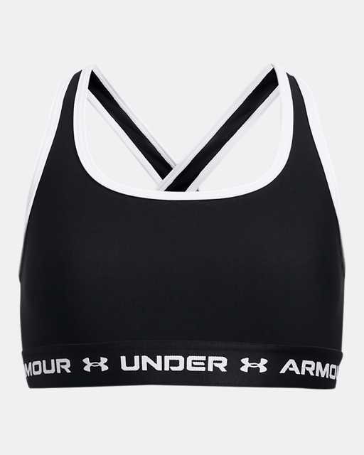 Girls Youth Under Armour Black Sports Bra NEW Size Large 